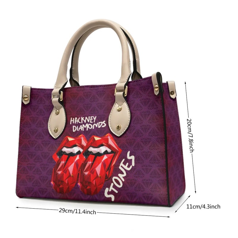 The Rolling Stones Leather Handbag TANTN3437 w3 The Rolling Stones Premium Leather Lady HandBag IFDDLHB0015 Idea Fanatic