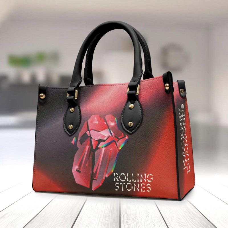 The Rolling Stones Leather Handbags TANTN2448 The Rolling Stones Premium Leather Lady HandBag IFDDLHB0006 Idea Fanatic