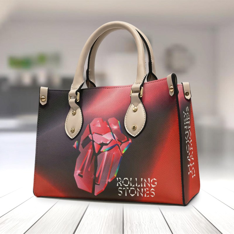 The Rolling Stones Leather Handbags TANTN2448 3 The Rolling Stones Premium Leather Lady HandBag IFDDLHB0006 Idea Fanatic