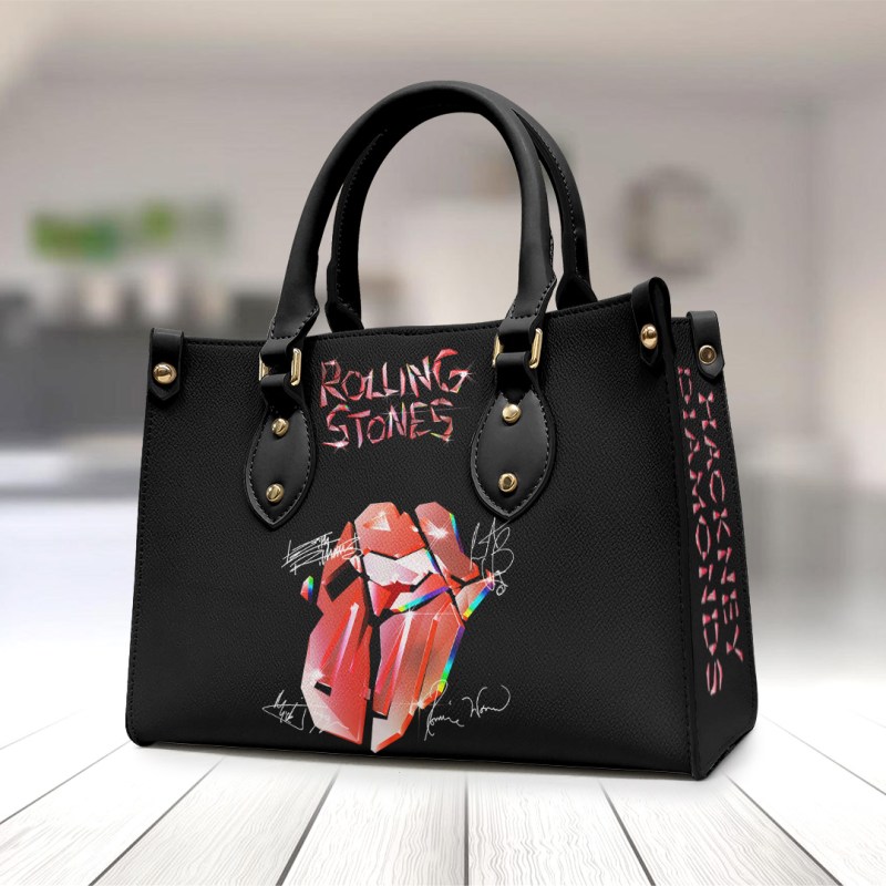 The Rolling Stones Leather Handbags TANTN2513 mk1 b The Rolling Stones Premium Leather Lady HandBag IFDDLHB0007 Idea Fanatic