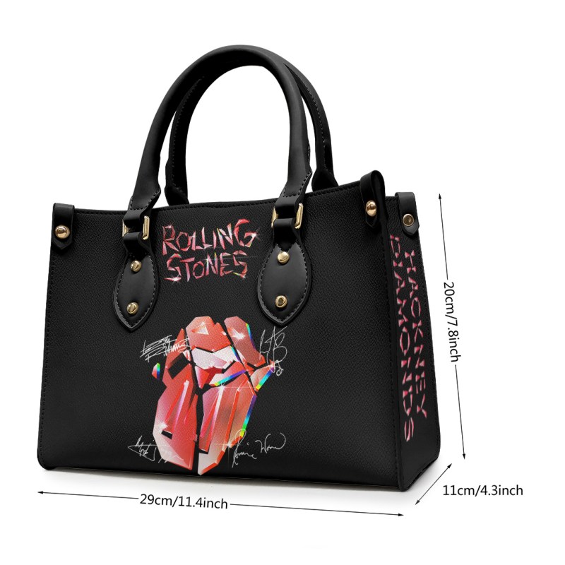 The Rolling Stones Leather Handbags TANTN2513 mk3 b The Rolling Stones Premium Leather Lady HandBag IFDDLHB0007 Idea Fanatic