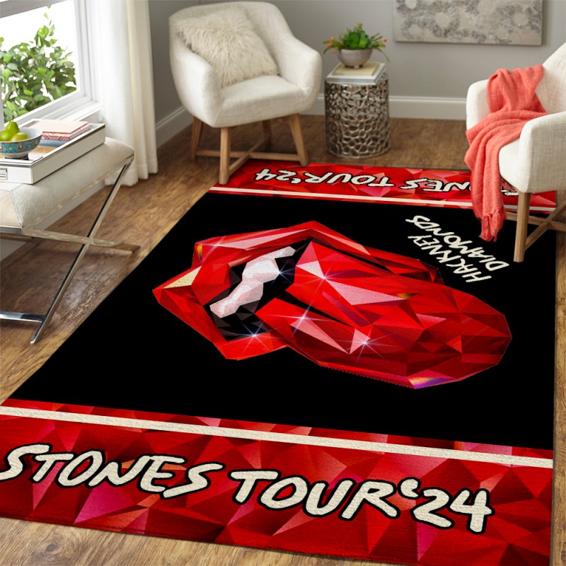 The Rolling Stones Rectangular Rug MAITM5927 1 The Rolling Stones Premium Rectangular Rug IFDDRRUG0002 Idea Fanatic