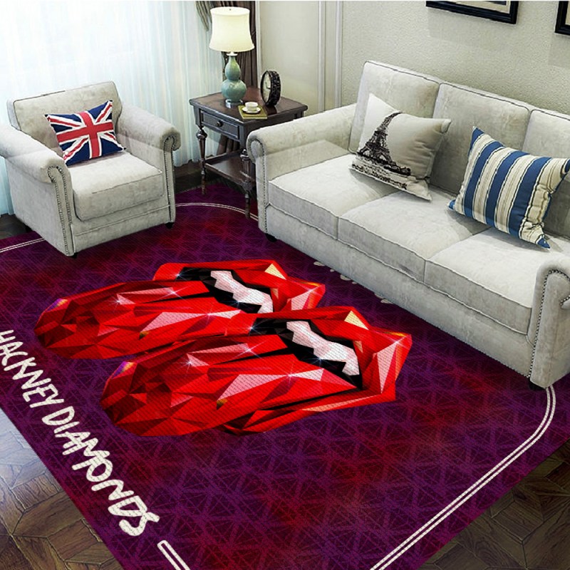 The Rolling Stones Rug TANTN3439 3 The Rolling Stones Premium Rectangular Rug IFDDRRUG0003 Idea Fanatic