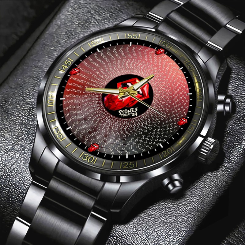 The Rolling Stones Stainless Steel Watch MAITM6441 1 The Rolling Stones Black Stainless Steel Watch IFDDWCH0001 Idea Fanatic