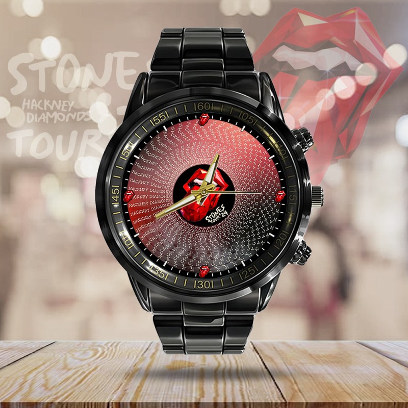 The Rolling Stones Stainless Steel Watch MAITM6441 2 The Rolling Stones Black Stainless Steel Watch IFDDWCH0001 Idea Fanatic