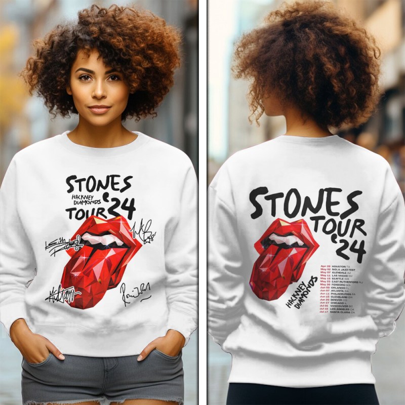 The Rolling Stones Sweatshirt MAITM6611 The Rolling Stones Combo 3D Apparels IFDDCLEC0052 Idea Fanatic