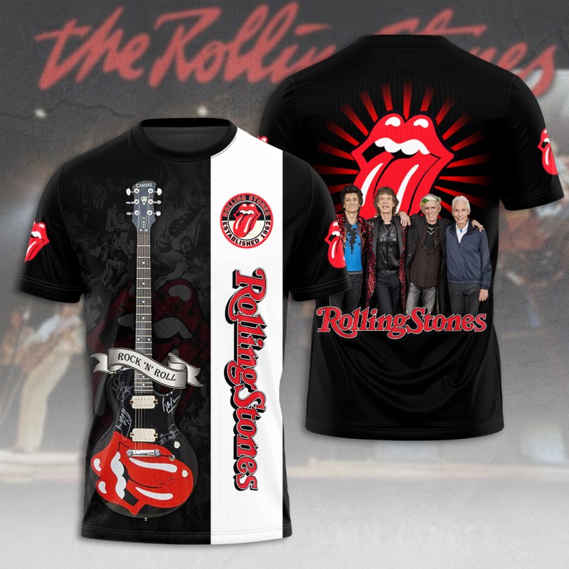 The Rolling Stones T Shirt HUNGVV2333 The Rolling Stones Combo 3D Apparels IFDDCLEC0105 Idea Fanatic