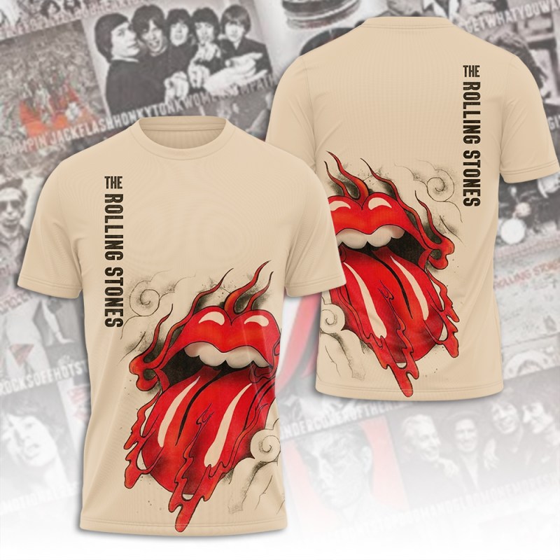 The Rolling Stones T Shirt MAITM6612 The Rolling Stones Combo 3D Apparels IFDDCLEC0053 Idea Fanatic