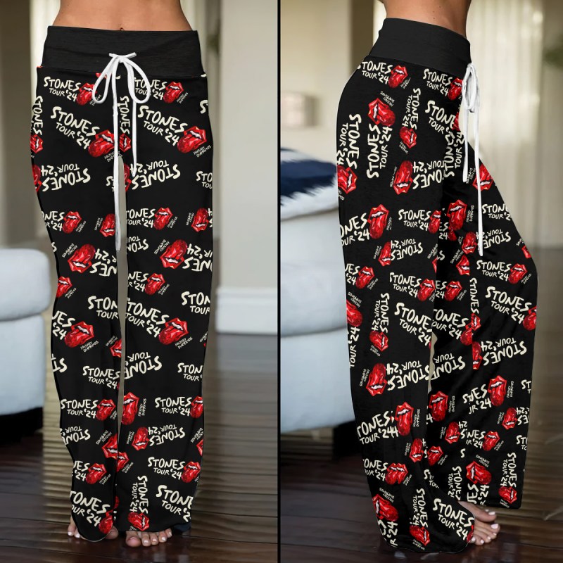 The Rolling Stones Women s High waisted Straight leg Trousers TANTN3336 The Rolling Stones High-Waisted Straight-Leg Trousers IFDDHST0008 Idea Fanatic