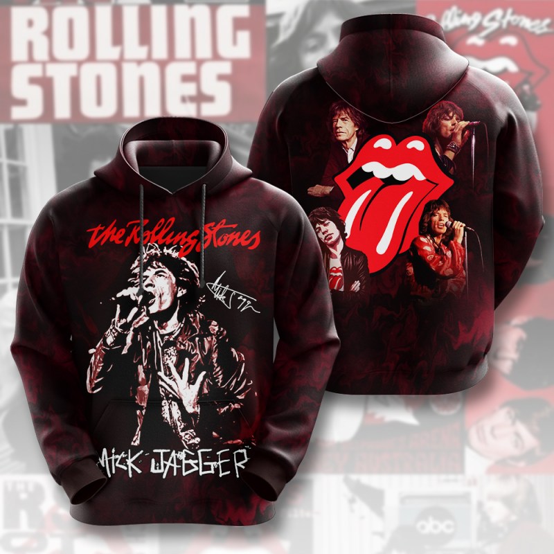 The Rolling Stones x Mick Jagger Hoodie MAITM6733 The Rolling Stones Combo 3D Apparels IFDDCLEC0069 Idea Fanatic