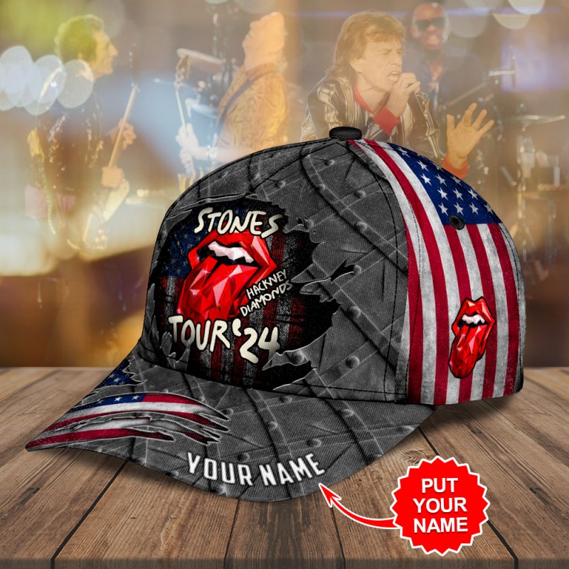 The Rolling Stones x US Flag Classic Cap HUNGVV2742 3 The Rolling Stones Personalized Classic Cap IFDDCAP0030 Idea Fanatic