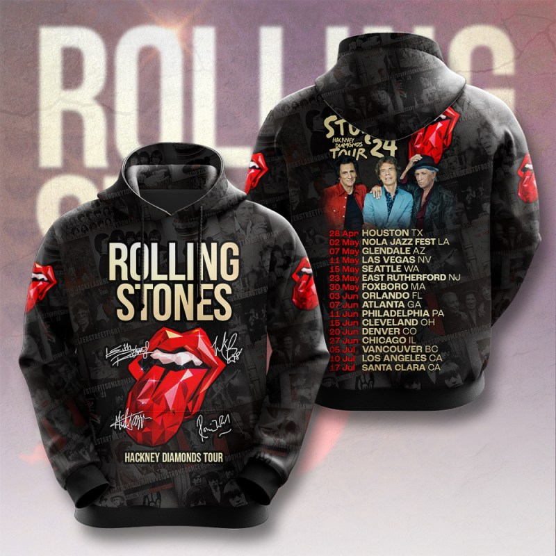 The Rolling stones Hoodie HUNGVV2773 The Rolling Stones Combo 3D Apparels IFDDCLEC0103 Idea Fanatic