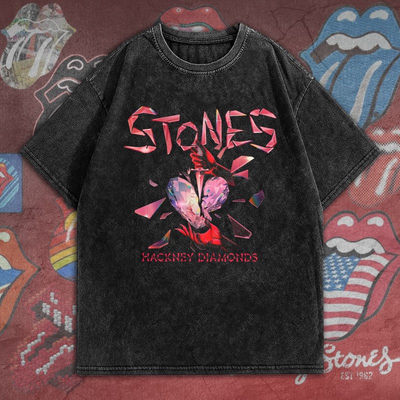 The rolling stone 2D Acid Washed Cotton Shirt HOATT5642 3 The Rolling Stones 2D Acid Washed Cotton Shirt IFDD2DW0005 Idea Fanatic