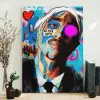 Tupac Shakur Oil Paint Poster Canvas Tupac Shakur Oil Paint Poster Canvas IDFCWA0007 Idea Fanatic