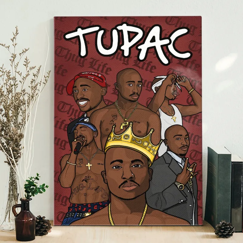 Tupac Shakur Thug Life Hip hop Poster Canvas Tupac Shakur Thug Life Hip-hop Poster Canvas IDFCWA0010 Idea Fanatic