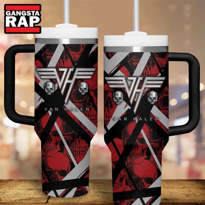 Van Halen Rock Band Stanley Tumbler 40oz Van Halen Rock Band Stanley Tumbler 40oz IFDD40OZ0059 Idea Fanatic