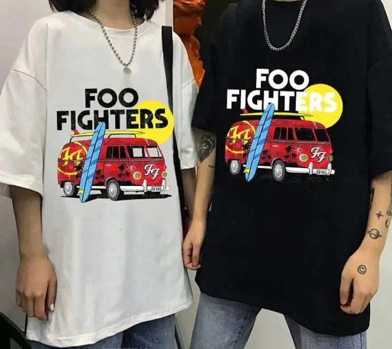 Vintage Foo Fighters Camper Van Shirt kvmkoo Vintage Foo Fighters Camper Van Shirt IDF155595 Idea Fanatic