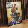 West Coast Rap 90s California Poster Canvas West Coast Rap 90s California Poster Canvas IDFCWA0014 Idea Fanatic