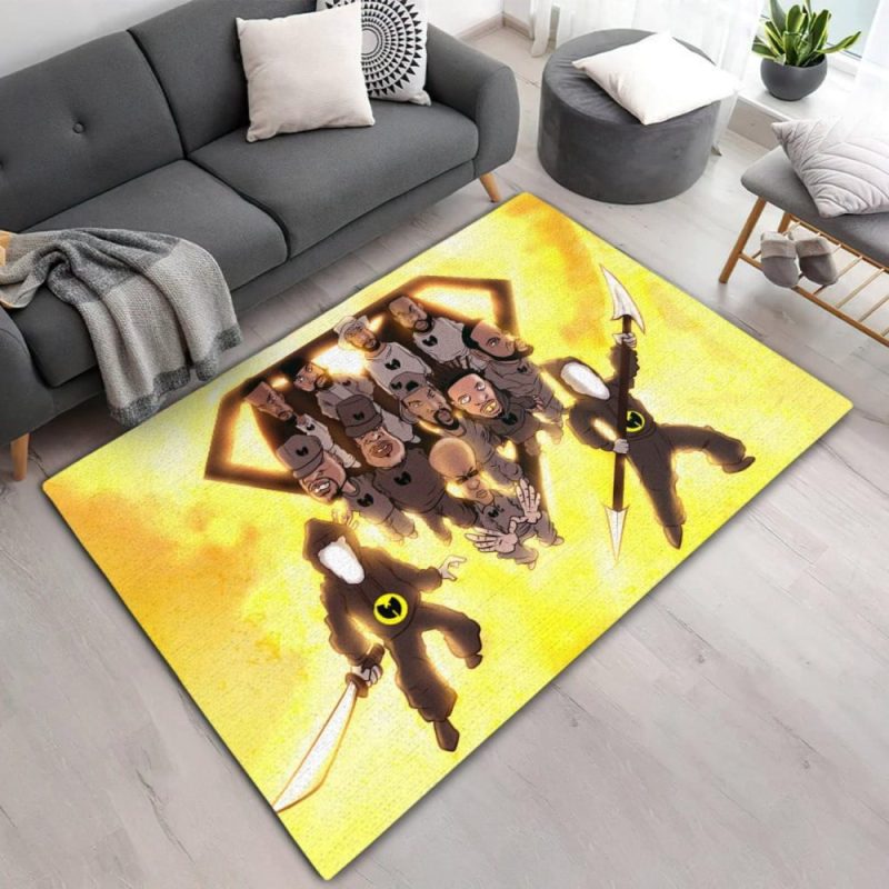 Wu Tang Clan Cartoon Sample Rug Carpet Wu Tang Clan Cartoon Sample Rug Carpet IFDDRRUG0022 Idea Fanatic