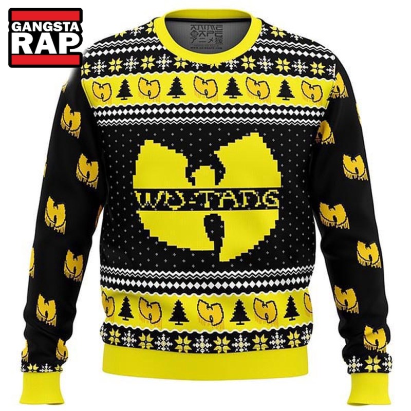 Wu Tang Logo Signature Xmas Gifts Ugly Christmas Sweater Wu Tang Logo Signature Xmas Gifts Ugly Christmas Sweater IFDDUSW0112 Idea Fanatic