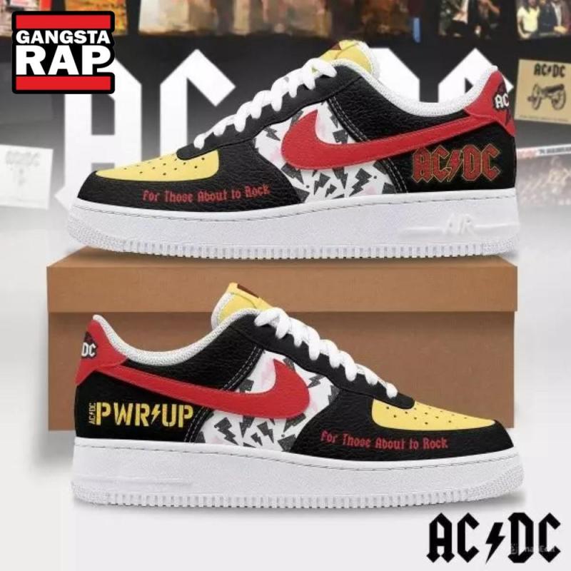 acdc for those about to rock air force 1 sneaker shoes6270 AC/DC Pwr Up Tour Air Force 1 Sneakers IFDDAF10007 Idea Fanatic