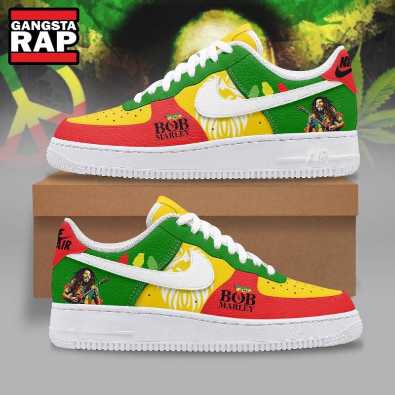 bob marley music air force 1 shoes sneaker9454 Bob Marley Music Air Force 1 Sneakers IFDDAF10063 Idea Fanatic