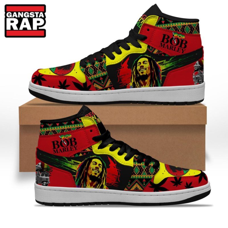 bob marley music fans air jordan 1 hightop shoes3587 Bob Marley Music Fans Air Jordan 1 Hightop Shoes IFDDAJ10107 Idea Fanatic