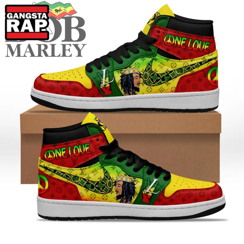 bob marley one love air jordan 1 hightop shoes0934 Bob Marley One Love Air Jordan 1 Hightop Shoes IFDDAJ10108 Idea Fanatic