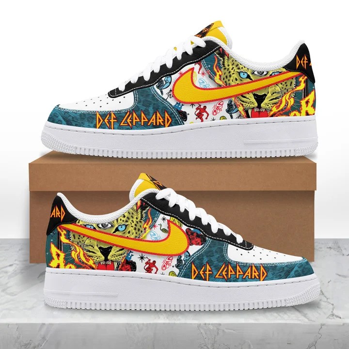 cc14 Def Leppard Premium AF1 Sneakers IFDDAF10098 Idea Fanatic