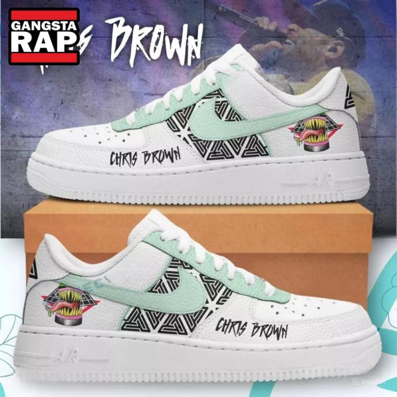 chris brown graffiti air force 1 shoes sneaker0695 Chris Brown Graffiti Air Force 1 Sneakers IFDDAF10071 Idea Fanatic