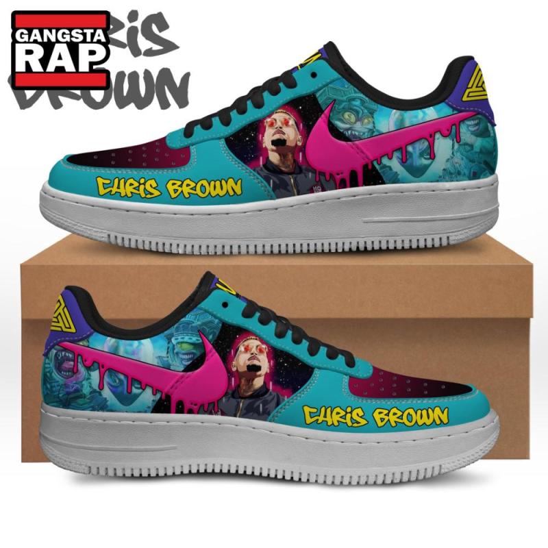 chris brown music fan gift air force 1 shoes sneaker0910 Chris Brown Music Fan Gift Air Force 1 Sneakers IFDDAF10072 Idea Fanatic