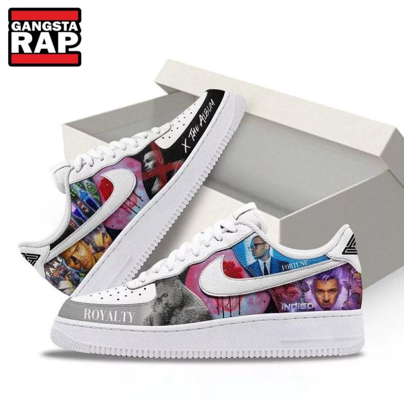 chris brown x the album air force 1 shoes sneaker1383 Chris Brown X The Album Air Force 1 Sneakers IFDDAF10075 Idea Fanatic