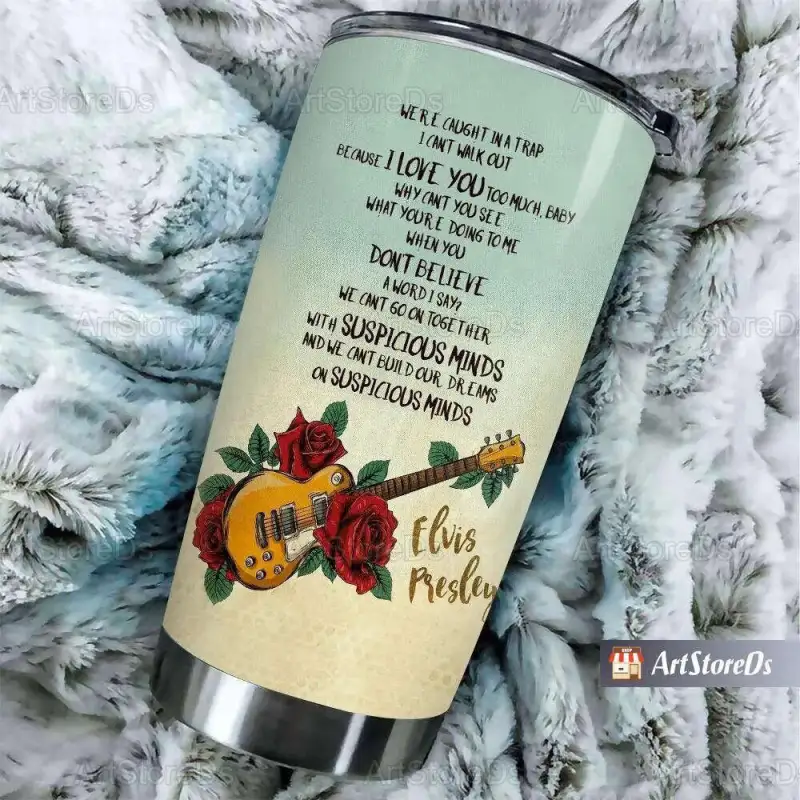 custom name elvis presley tumbler 20oz insulated stainless king cup 1 Elvis Presley Tumbler Insulated Stainless King Cup IDF183066 Idea Fanatic