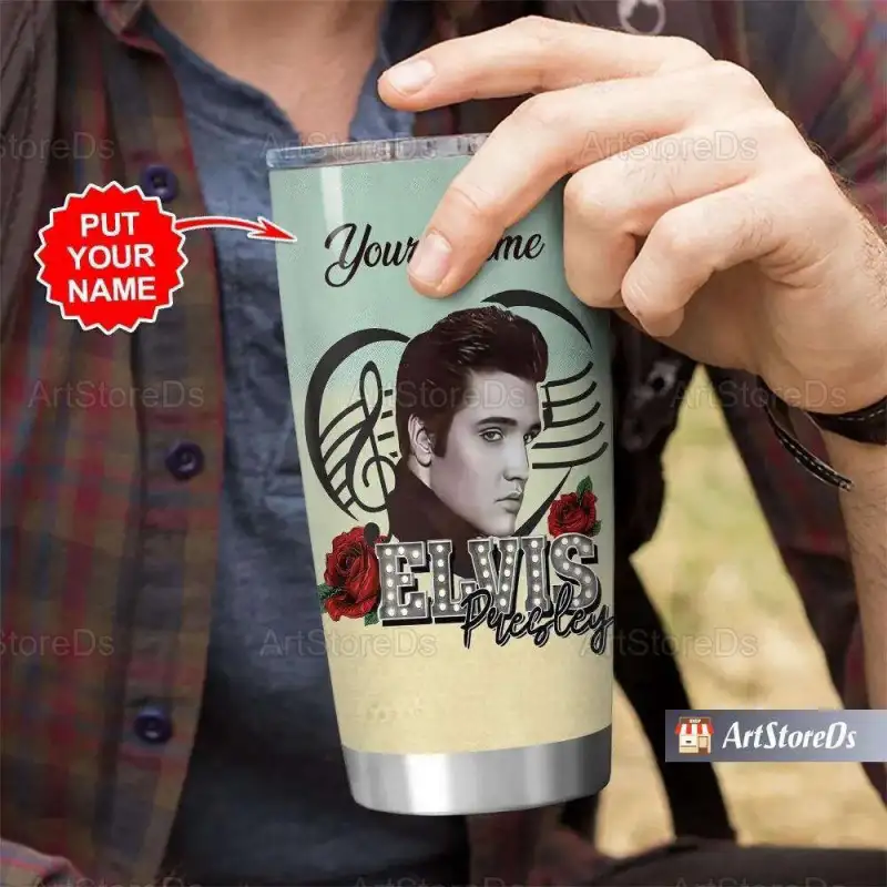 custom name elvis presley tumbler 20oz insulated stainless king cup 2 Elvis Presley Tumbler Insulated Stainless King Cup IDF183066 Idea Fanatic