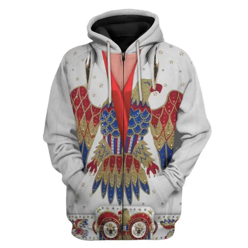 e772bc49d371c576bf04f436e703d617 3D Elvis Presley Eagle Jumpsuit Custom Hoodie Apparel IDF76692 Idea Fanatic