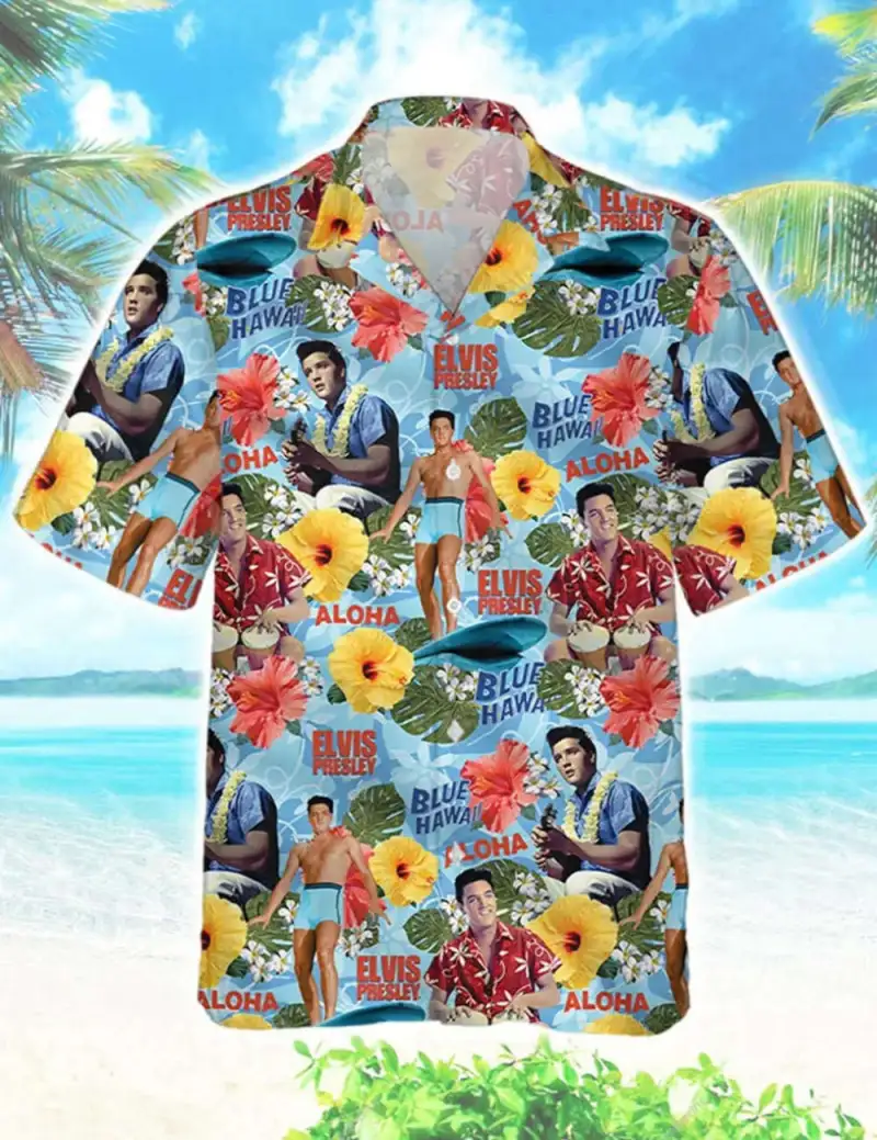 elvis presley aloha button shirt aloha vibes beach shirt gift for men 2 Elvis Presley Aloha Button Shirt Aloha Vibes Beach Shirt IDF98240 Idea Fanatic