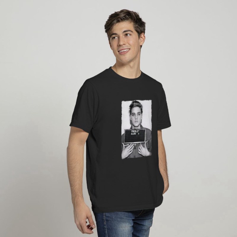 elvis presley army mug shot t shirt for men and women 4 Elvis Presley Army Mug Shot Preminum Printed 2D Shirt IDF87027 Idea Fanatic