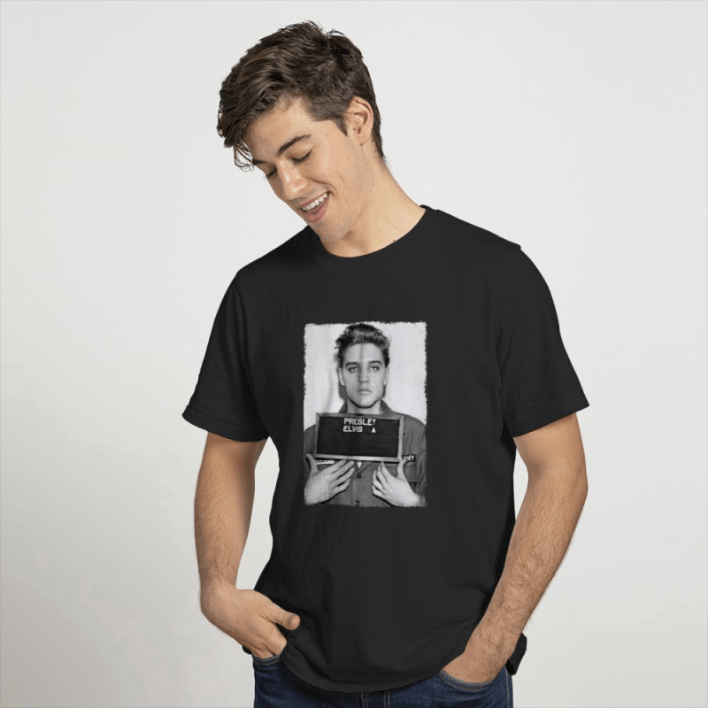 elvis presley army mug shot t shirt for men and women 5 Elvis Presley Army Mug Shot Preminum Printed 2D Shirt IDF87027 Idea Fanatic