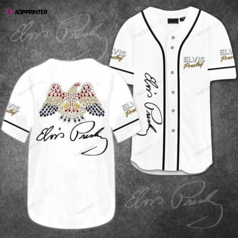 elvis presley baseball jersey 3d printed stylish iconic Elvis Presley Baseball Jersey 3D Printed IDF110748 Idea Fanatic