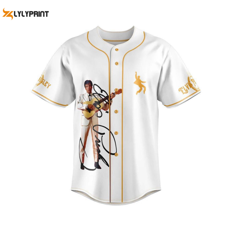 elvis presley baseball jersey elvis presley jersey shirt Elvis Presley Baseball Jersey IDF86323 Idea Fanatic