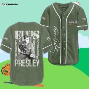 elvis presley baseball jersey rock n roll inspired sportswear Home Idea Fanatic