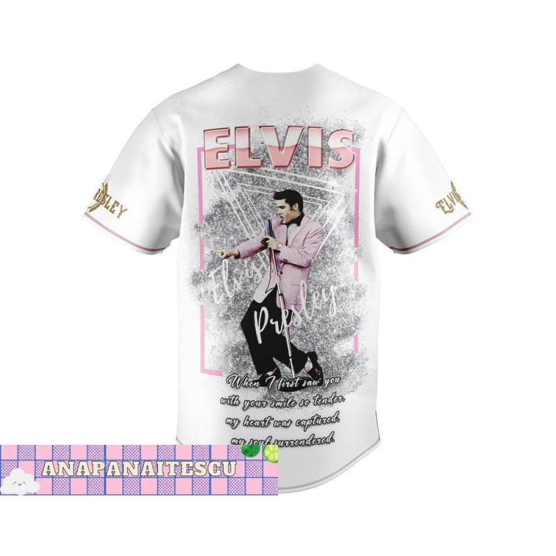 elvis presley baseball jersey shirt king of rock and roll jersey 2 Elvis Presley Baseball Jersey Shirt IDF95199 Idea Fanatic