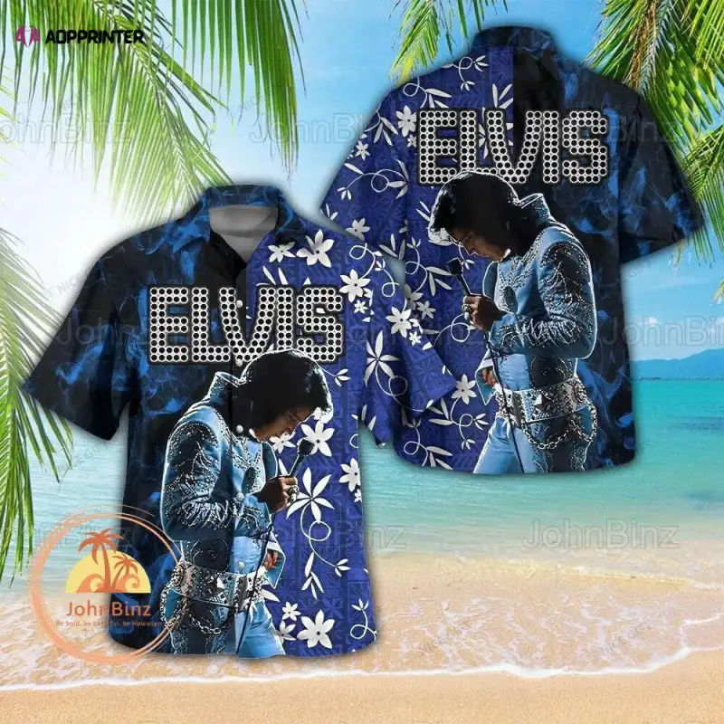 elvis presley hawaiian shirt the king of rock elvis presley gift elvis presley beach shirt elvis vacation shirt button down shirt Elvis Presley Hawaiian Shirt: The King of Rock Beach IDF224212 Idea Fanatic