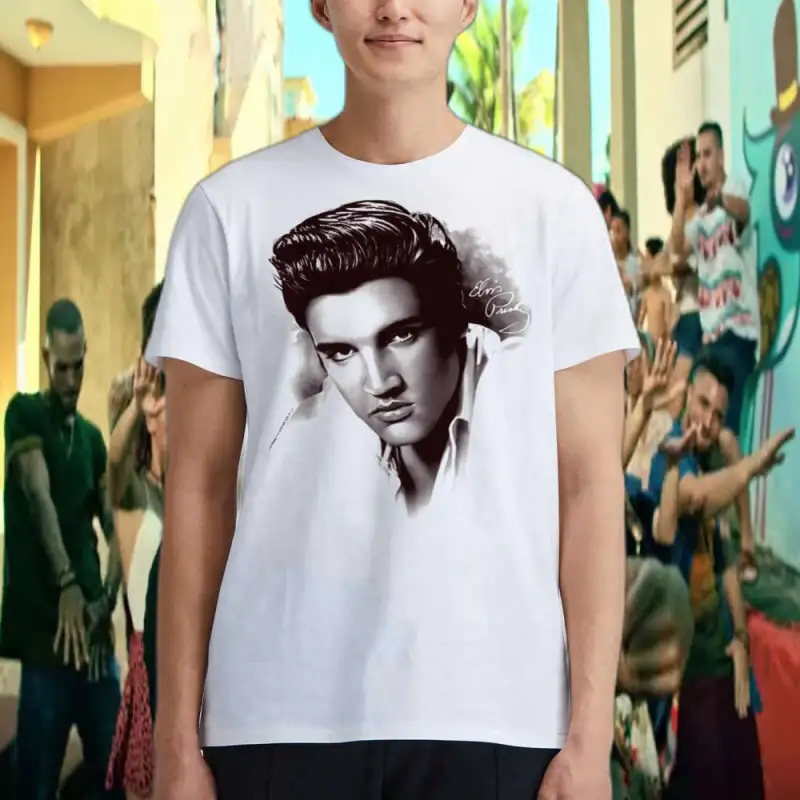 elvis presley king of rock and roll music the stare t shirt Elvis Presley King Of Rock And Roll Music The Stare T-shirt IDF136477 Idea Fanatic