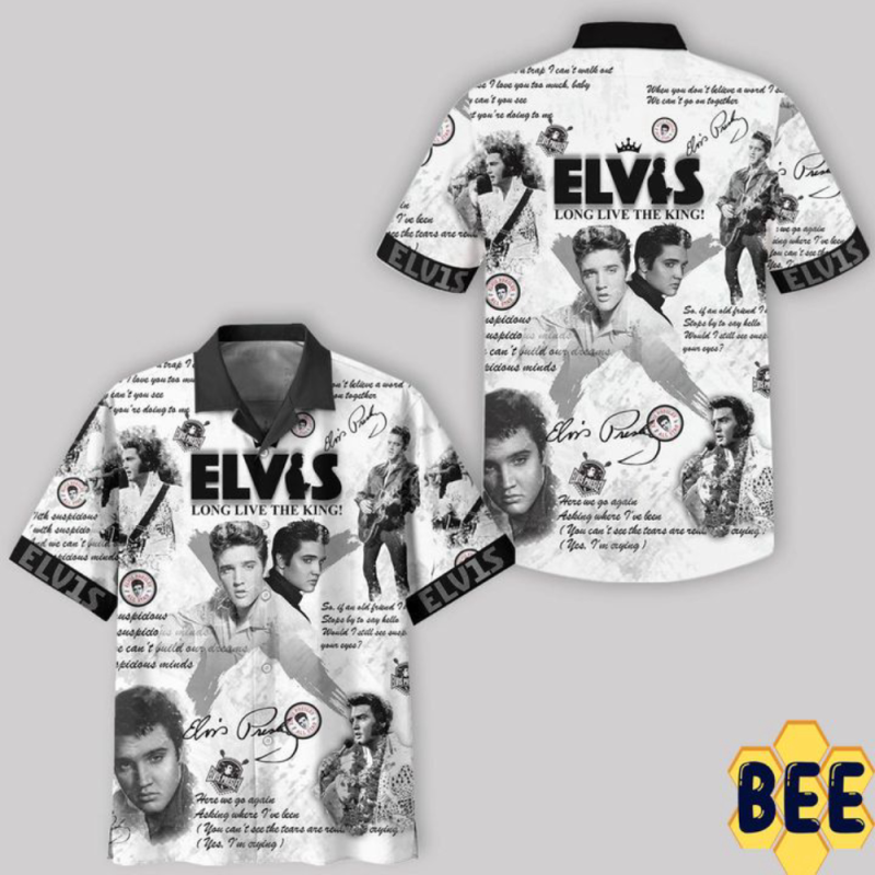 elvis presley long live the king trending hawaiian shirt Elvis Presley Long Live The King Trending Hawaiian Shirt IDF79041 Idea Fanatic