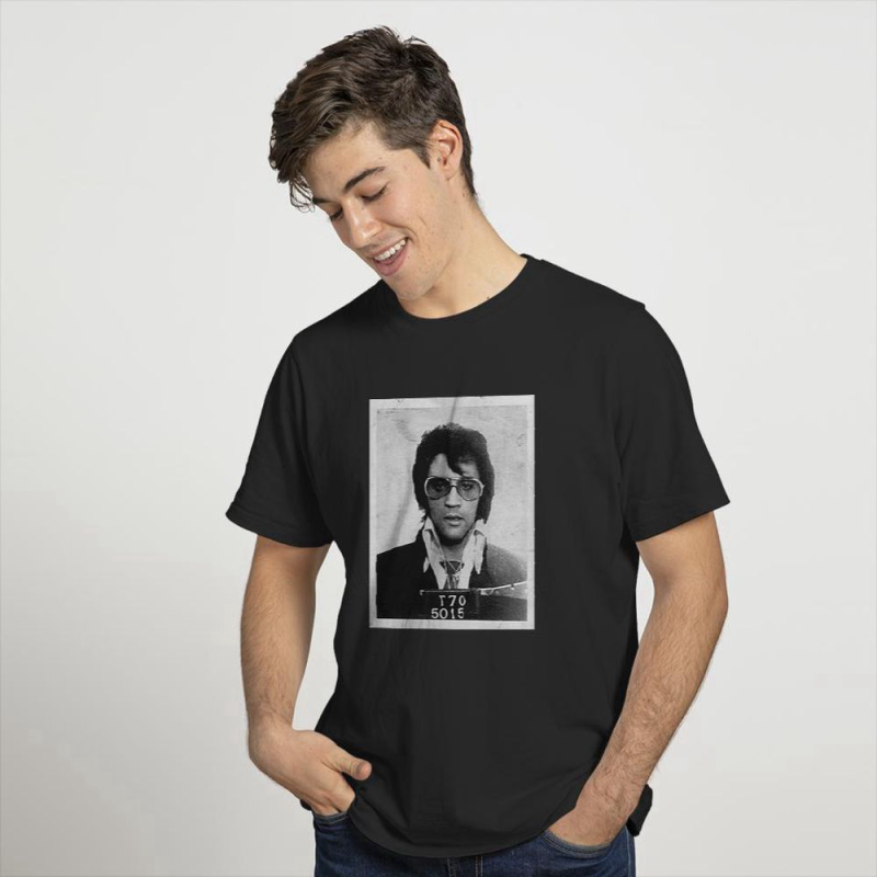 elvis presley mugshot poster t shirt for men and women 1 Elvis Presley Mugshot Poster T-Shirt IDF86924 Idea Fanatic