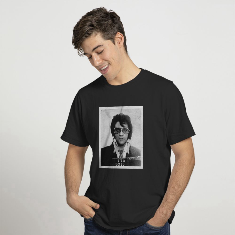 elvis presley mugshot poster t shirt for men and women 5 Elvis Presley Mugshot Poster T-Shirt IDF87018 Idea Fanatic