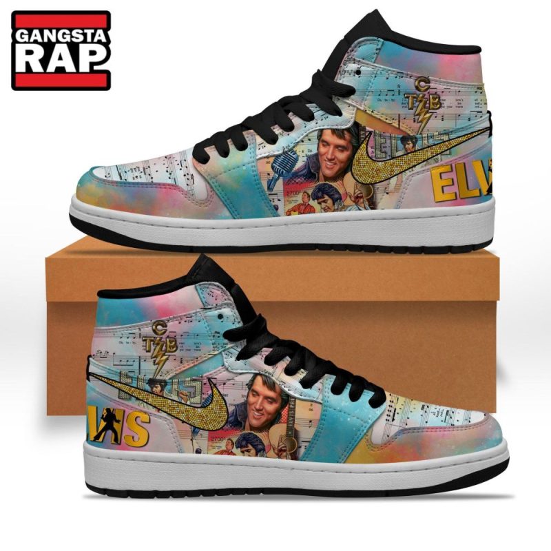 elvis presley music graphics design air jordan 1 hightop shoes5316 Elvis Presley Music Graphics Design Air Jordan 1 Hightop Shoes IFDDAJ10125 Idea Fanatic