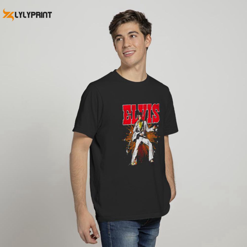 elvis presley retro rock music unisex gift t shirt for men and women Elvis Presley Retro Rock Music Unisex T-Shirt IDF86982 Idea Fanatic