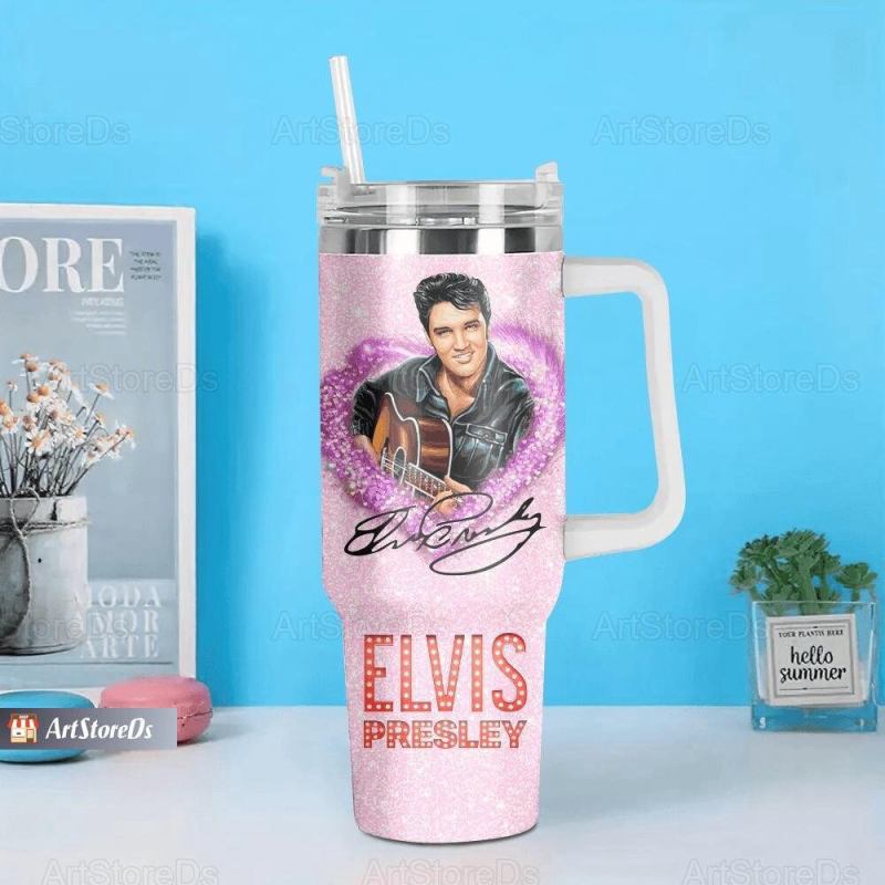 elvis presley tumbler 40oz stainless steel king coffee water tumbler 1 Elvis Presley Tumbler 40oz Stainless Steel King Tumbler IDF183097 Idea Fanatic